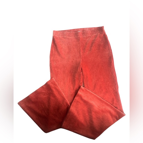 Aerie High Waist Flare Pants Orange Rust‎ Womens Juniors XL - Picture 4 of 6